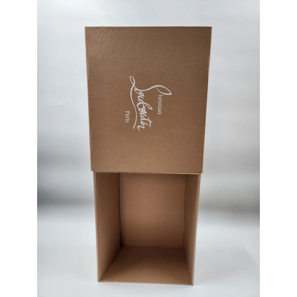 Christian Louboutin Empty Shoe Box Tan Kraft Paper Replacement Luxury Storage